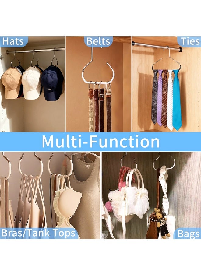 6 Packs Hat Hangers for Closet, Premium Hat Organizer,Cap Rack for Organizers and Storage, for Belt, Scarf, Tie, Purse - Image 5
